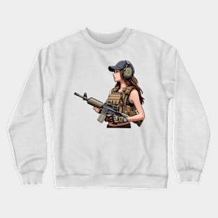 Tactical Girl Crewneck Sweatshirt